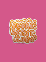 Broke Artist Club Sticker