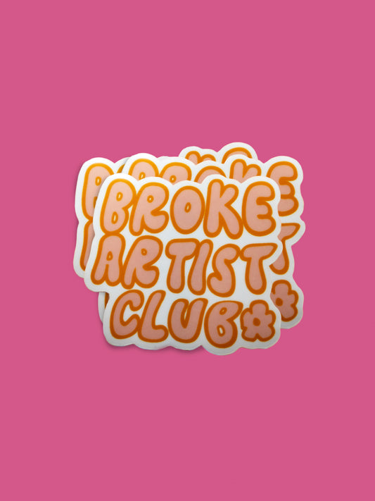 Broke Artist Club Sticker
