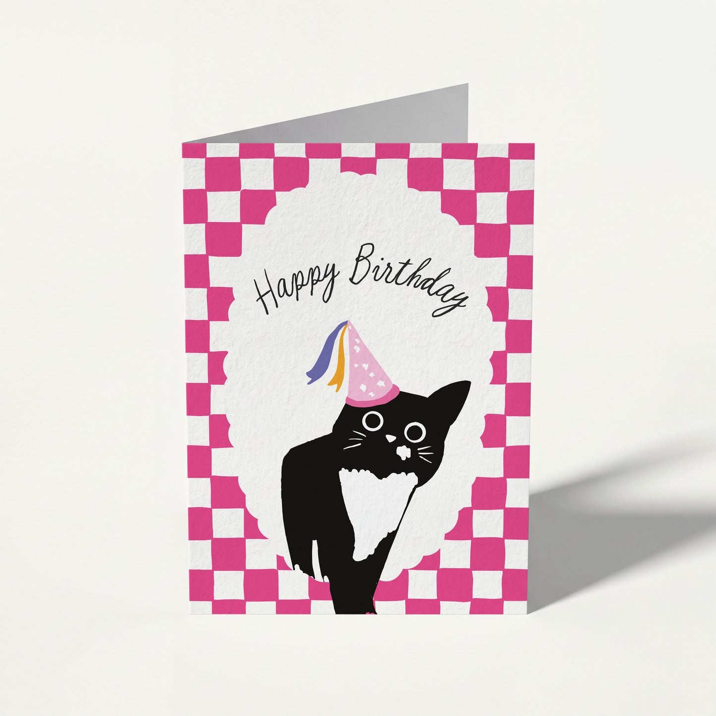 Happy Birthday Cat - Birthday Card