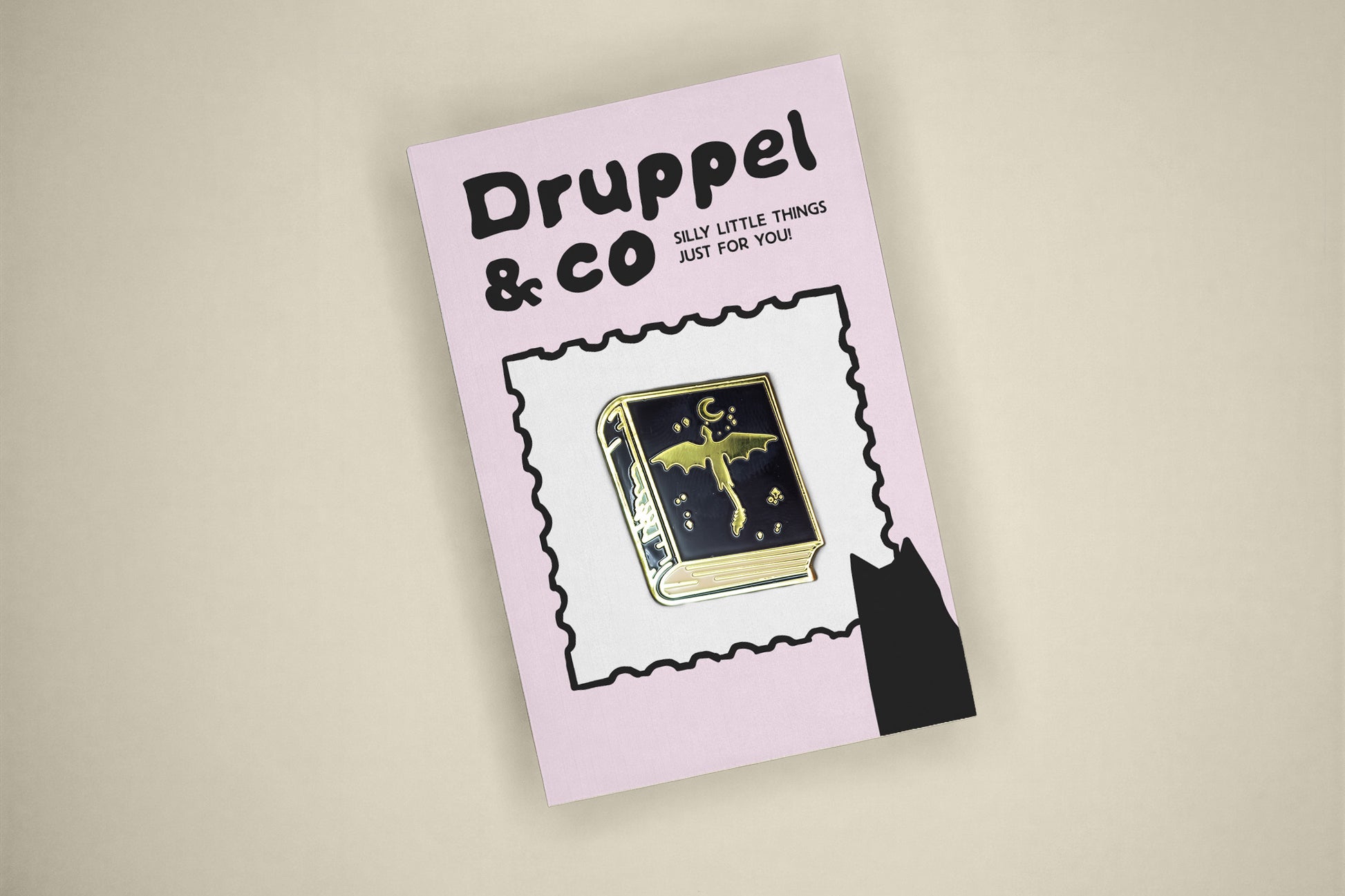 Feather Book Enamel Pin