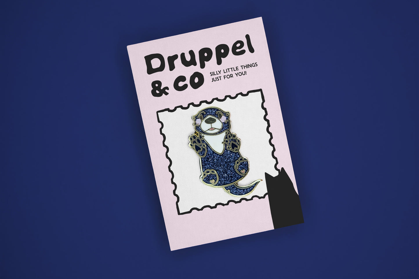 Glitter Otter Pin