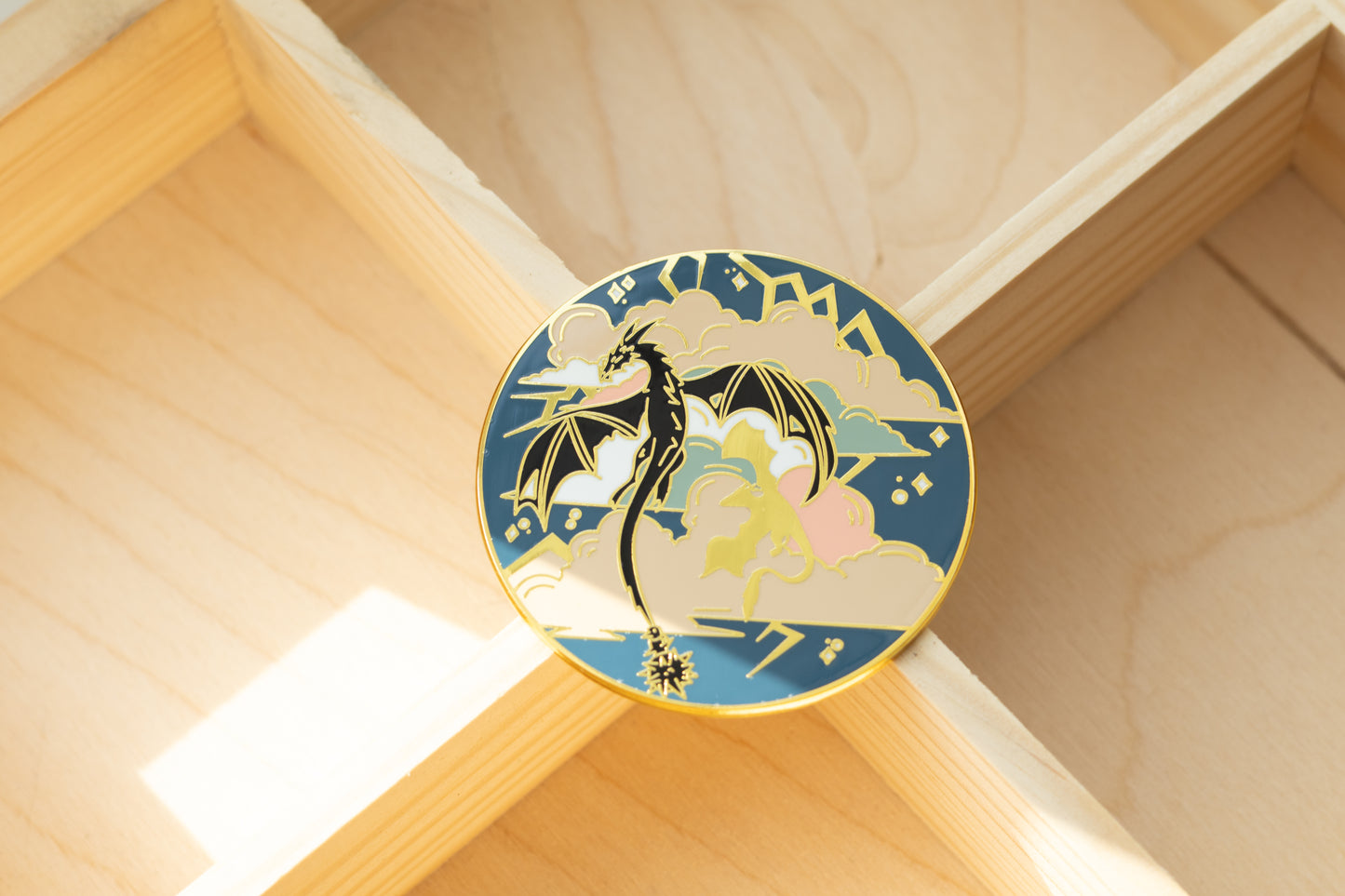 Wing in Storm Enamel Pin