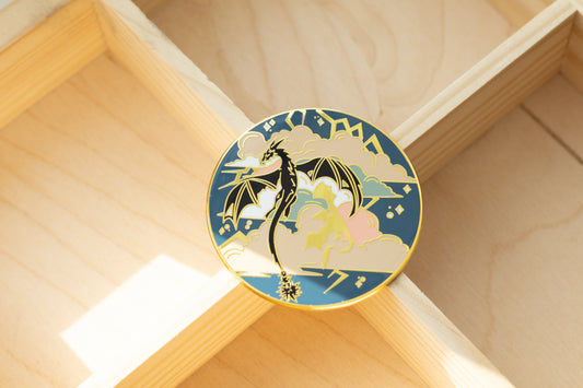 Wing in Storm Enamel Pin