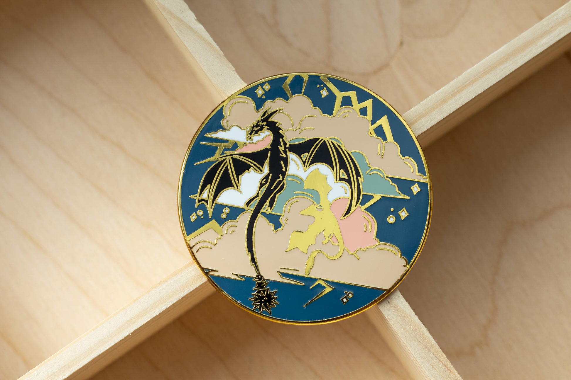 Wing in Storm Enamel Pin