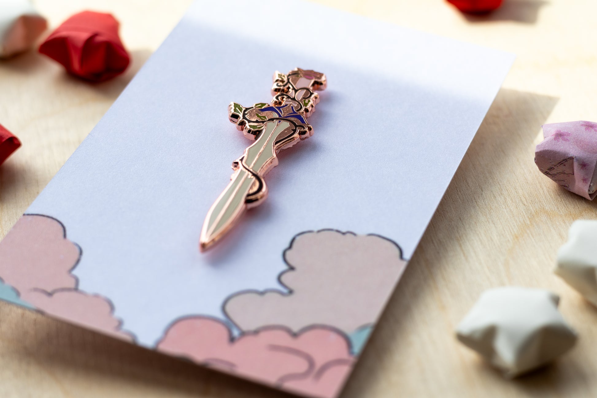 Thorned Sword Enamel Pin