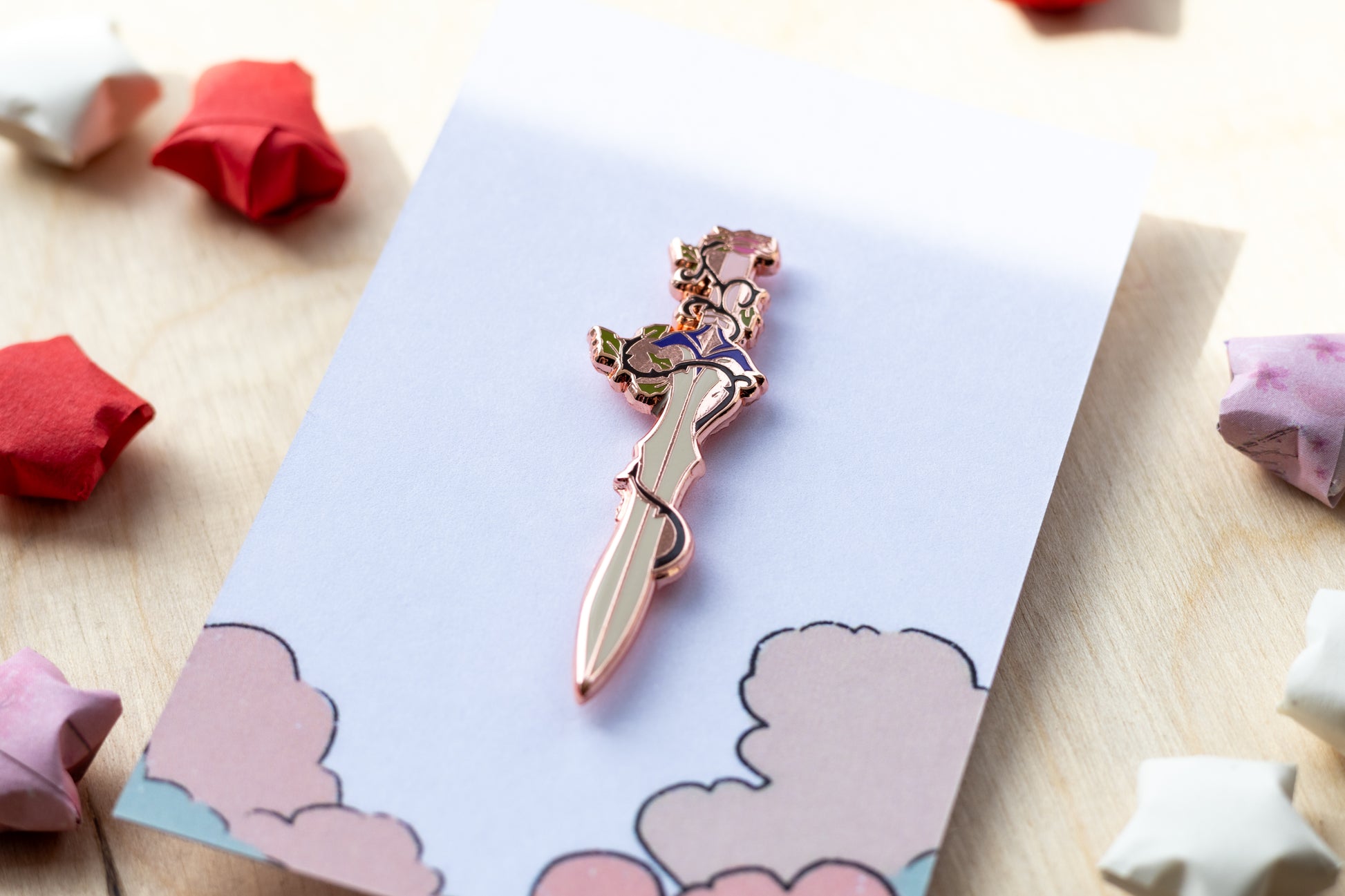 Thorned Sword Enamel Pin