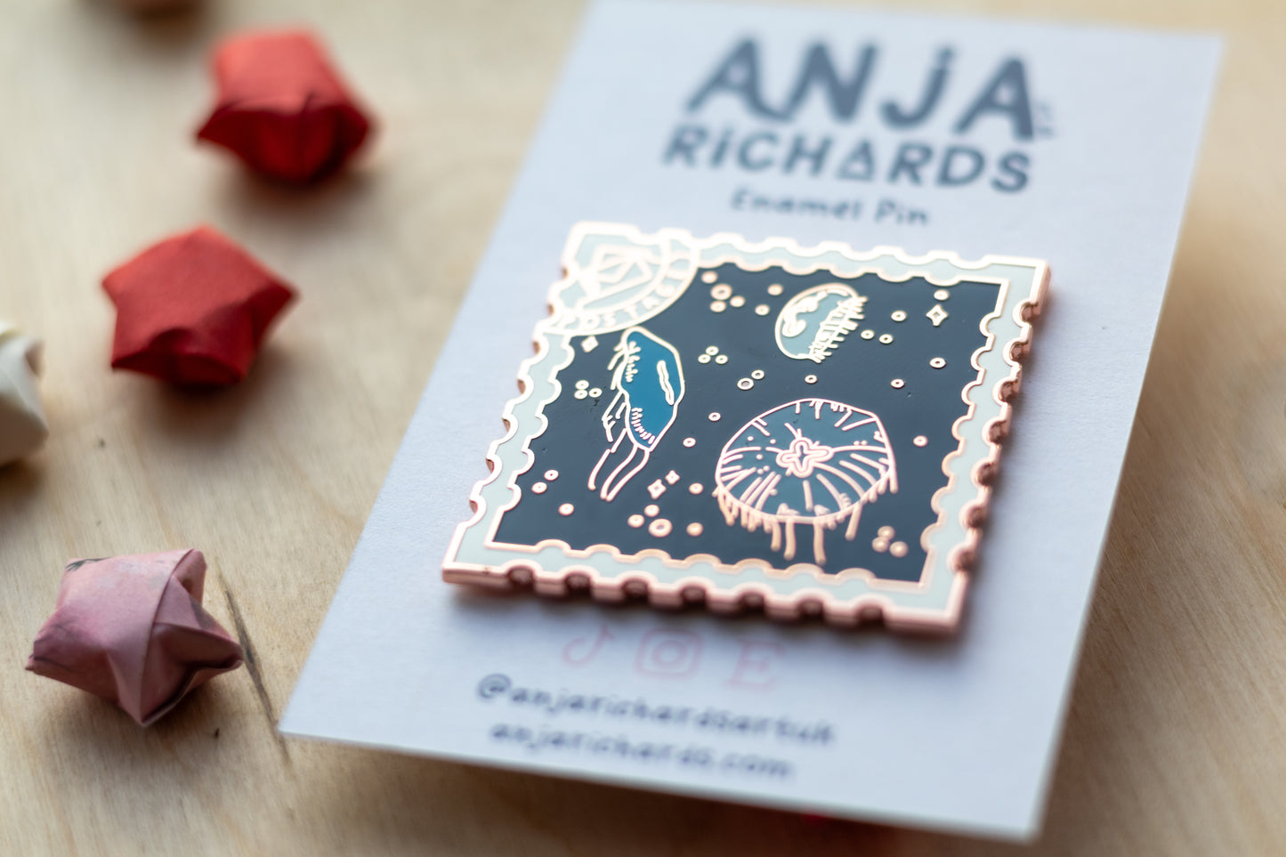 Jellyfish Stamp Pin
