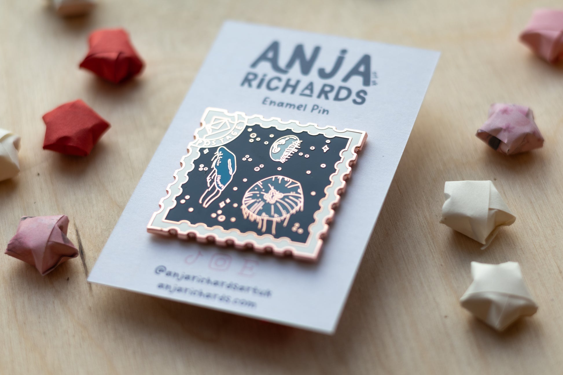 Jellyfish Stamp Pin