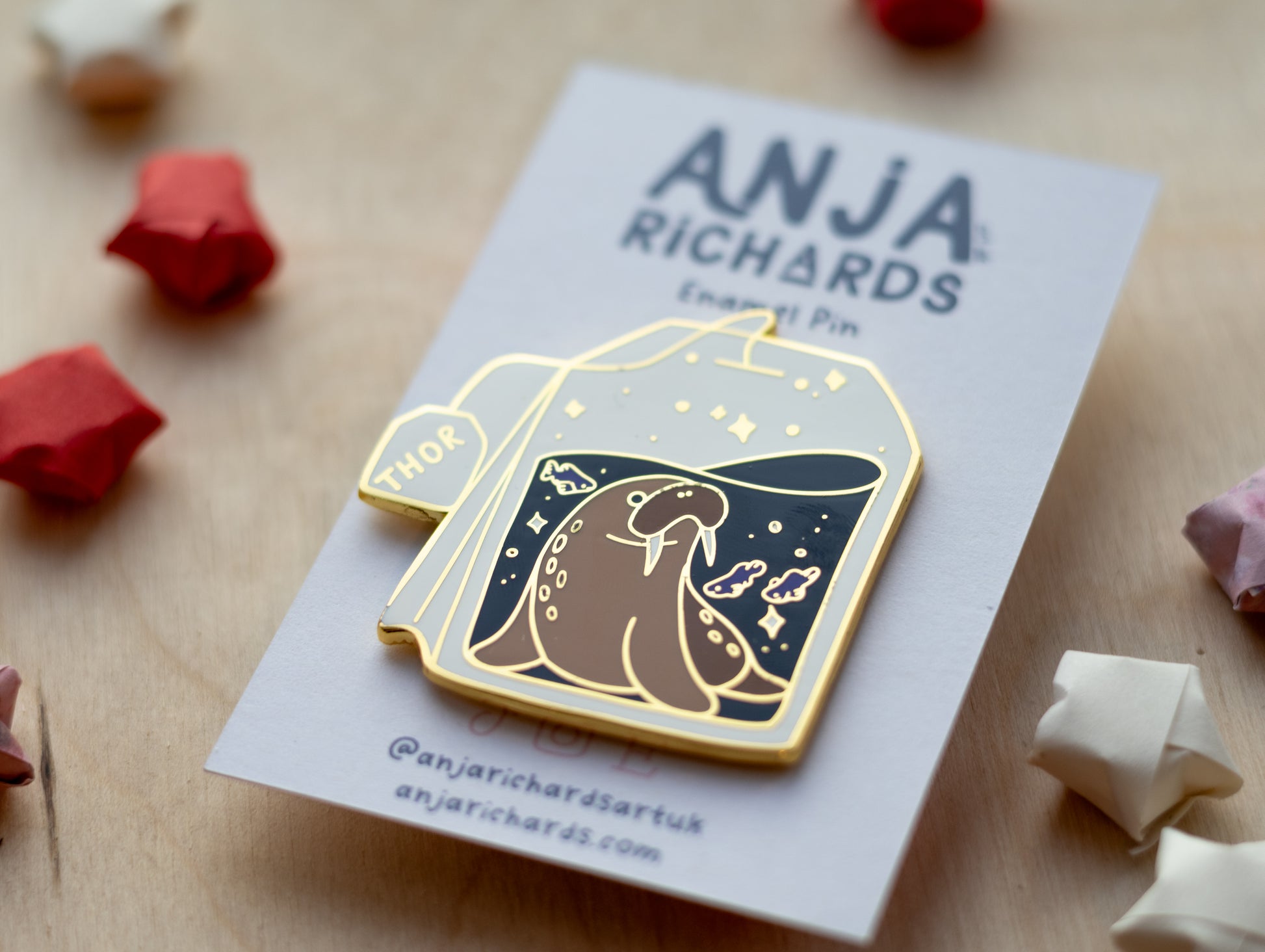 Thor the Walrus Pin