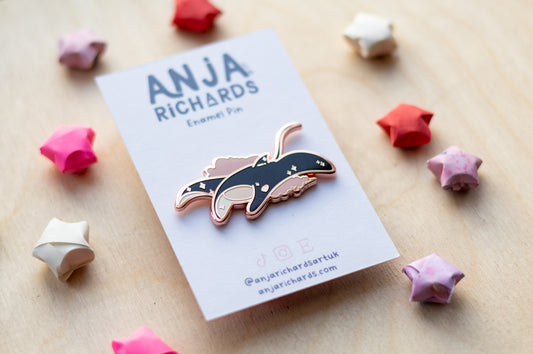Galaxy Ray Pin