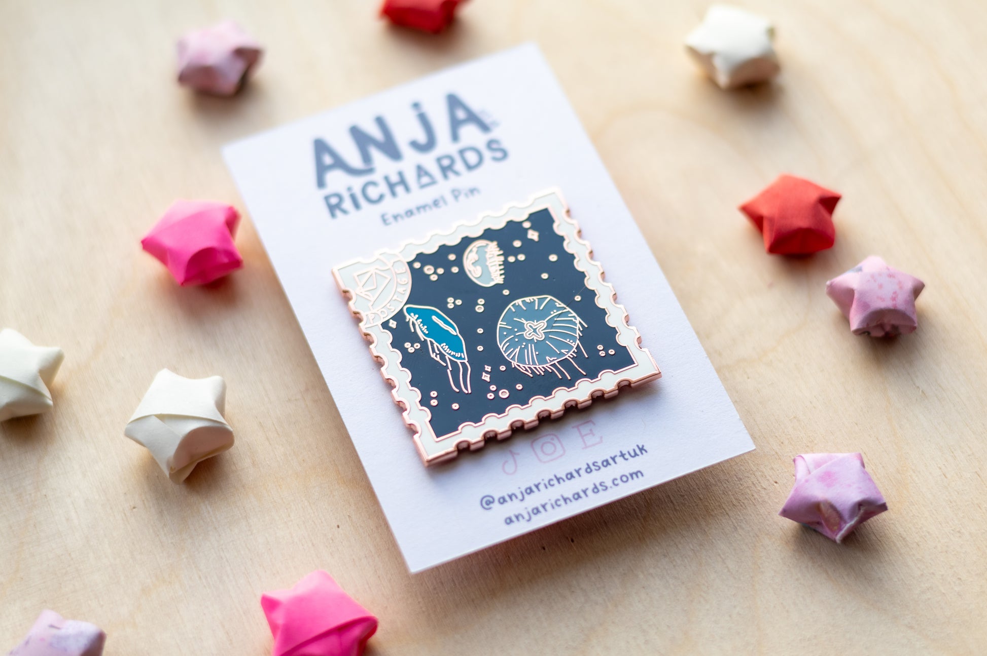 Jellyfish Stamp Pin