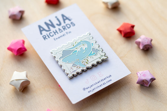 Shark Stamp Pin