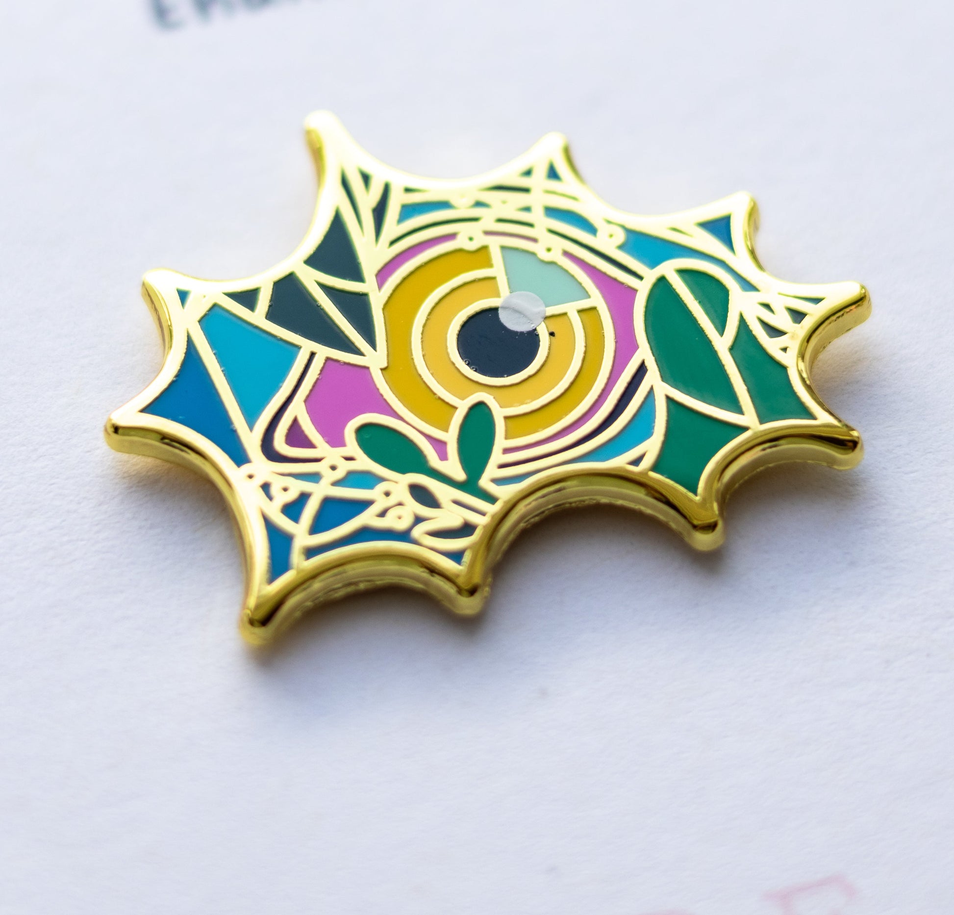 Tiger Eye Enamel Pin