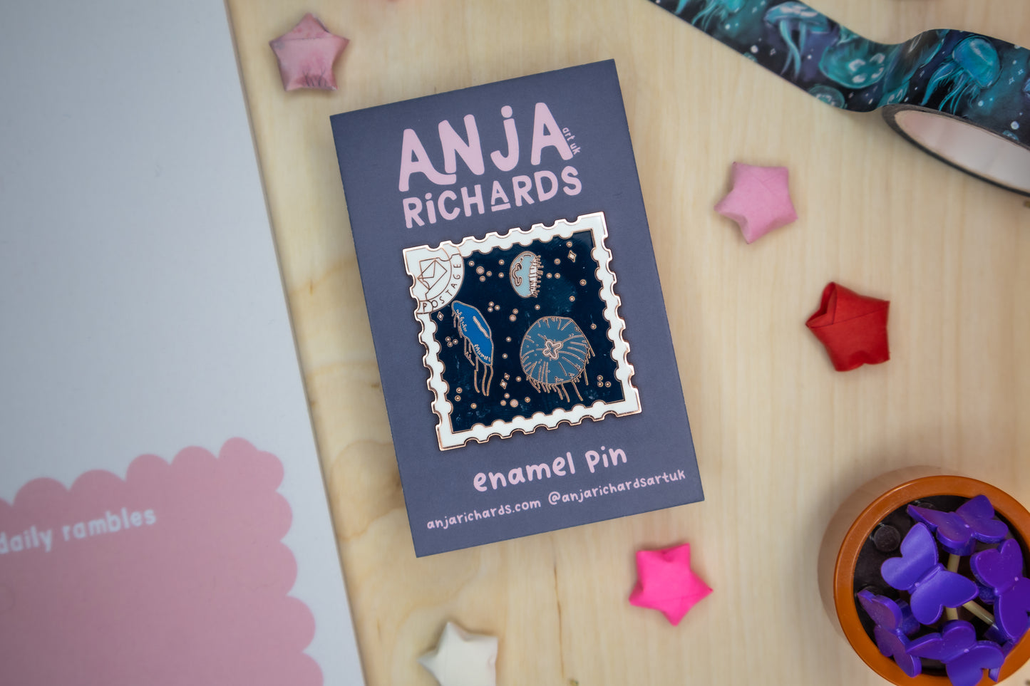 Jellyfish Stamp Pin