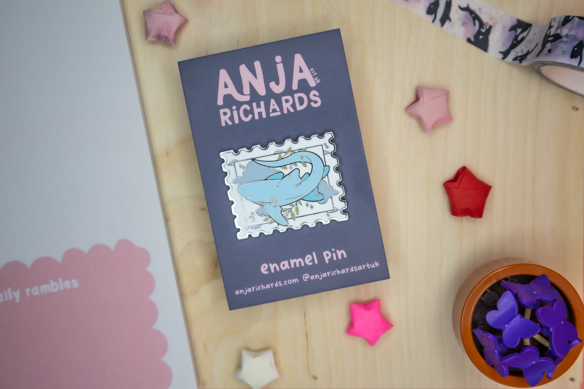 Shark Stamp Pin