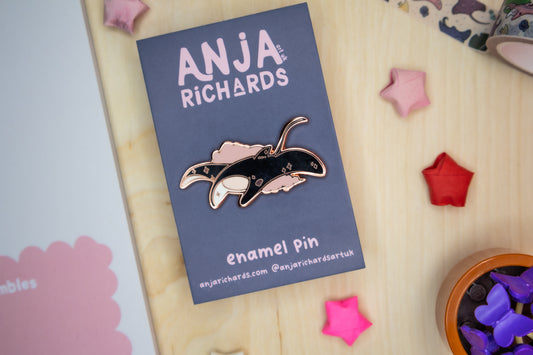 Galaxy Ray Pin