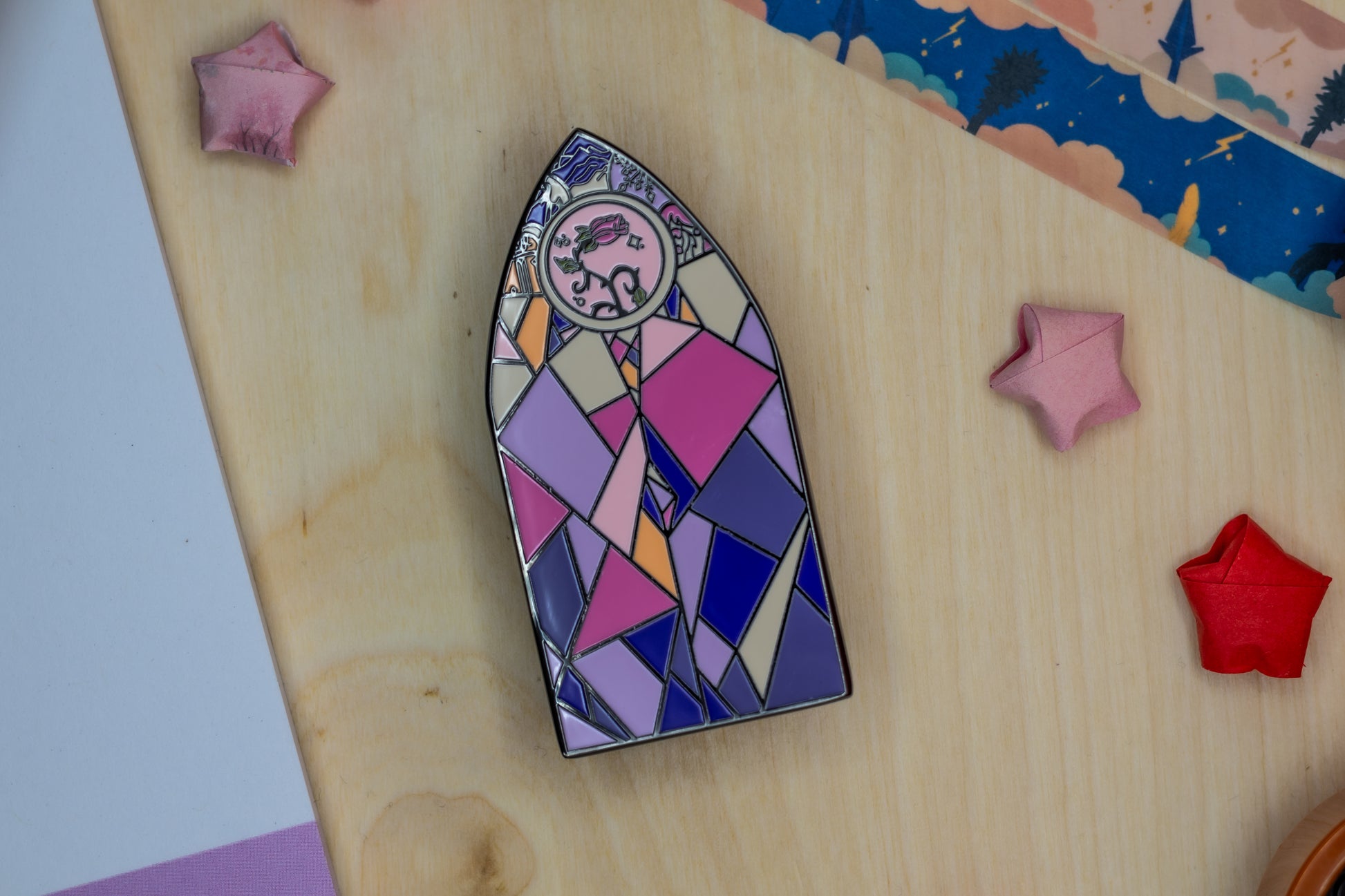 Enchanted Pane Enamel Pin