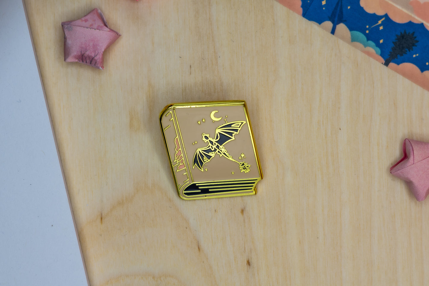 Morning Book Enamel Pin