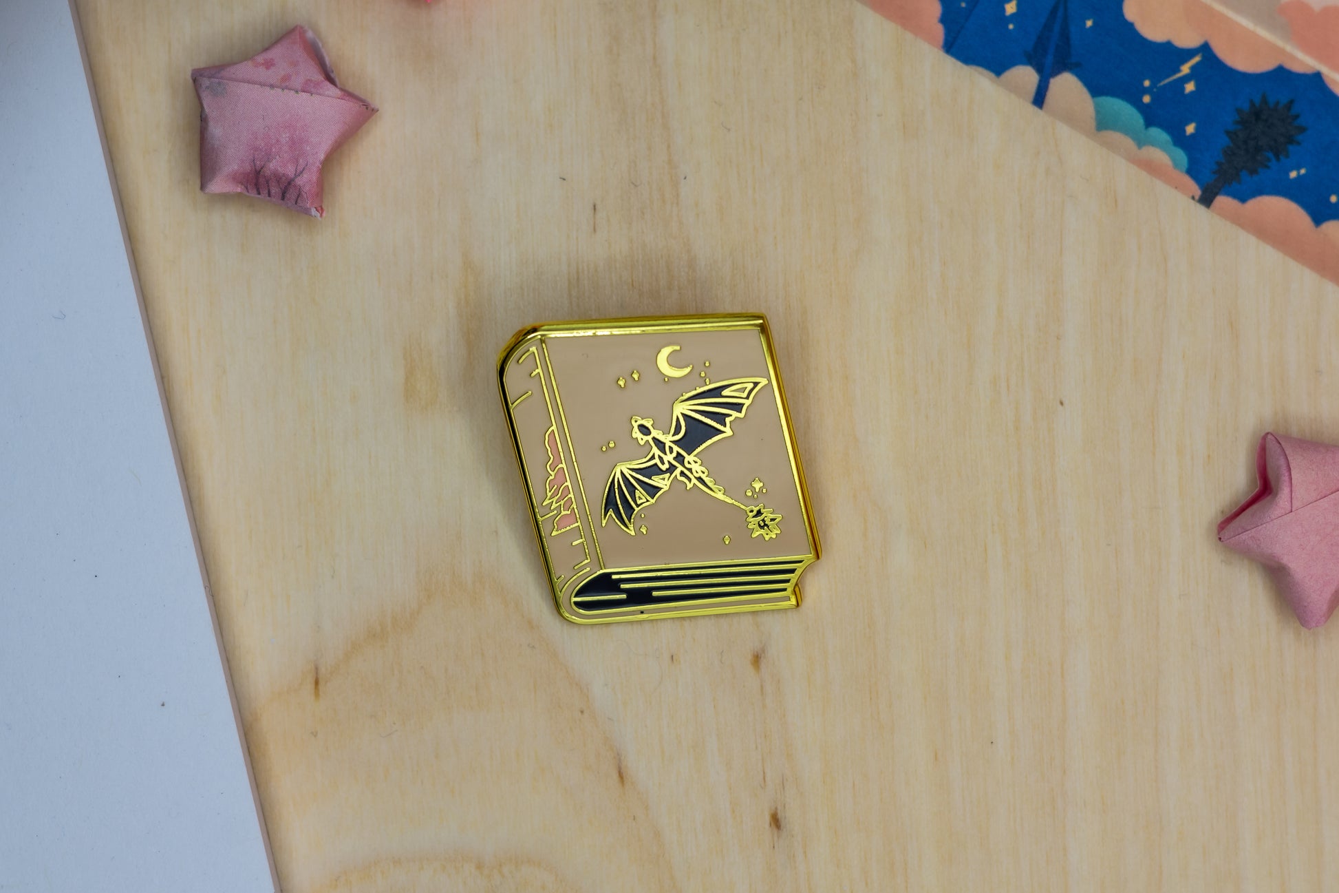 Morning Book Enamel Pin