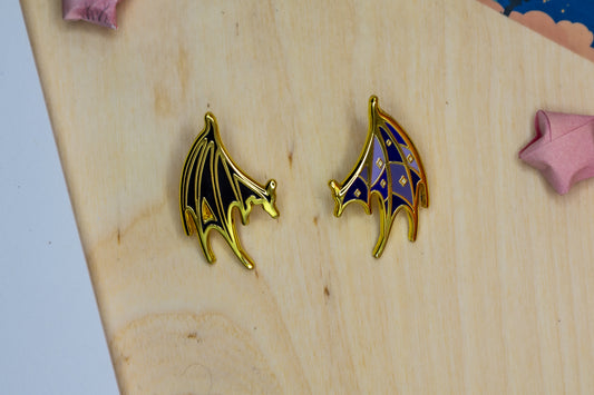 Wing of Two Realms Enamel Pin