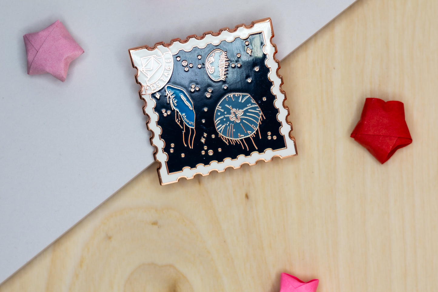 Jellyfish Stamp Pin