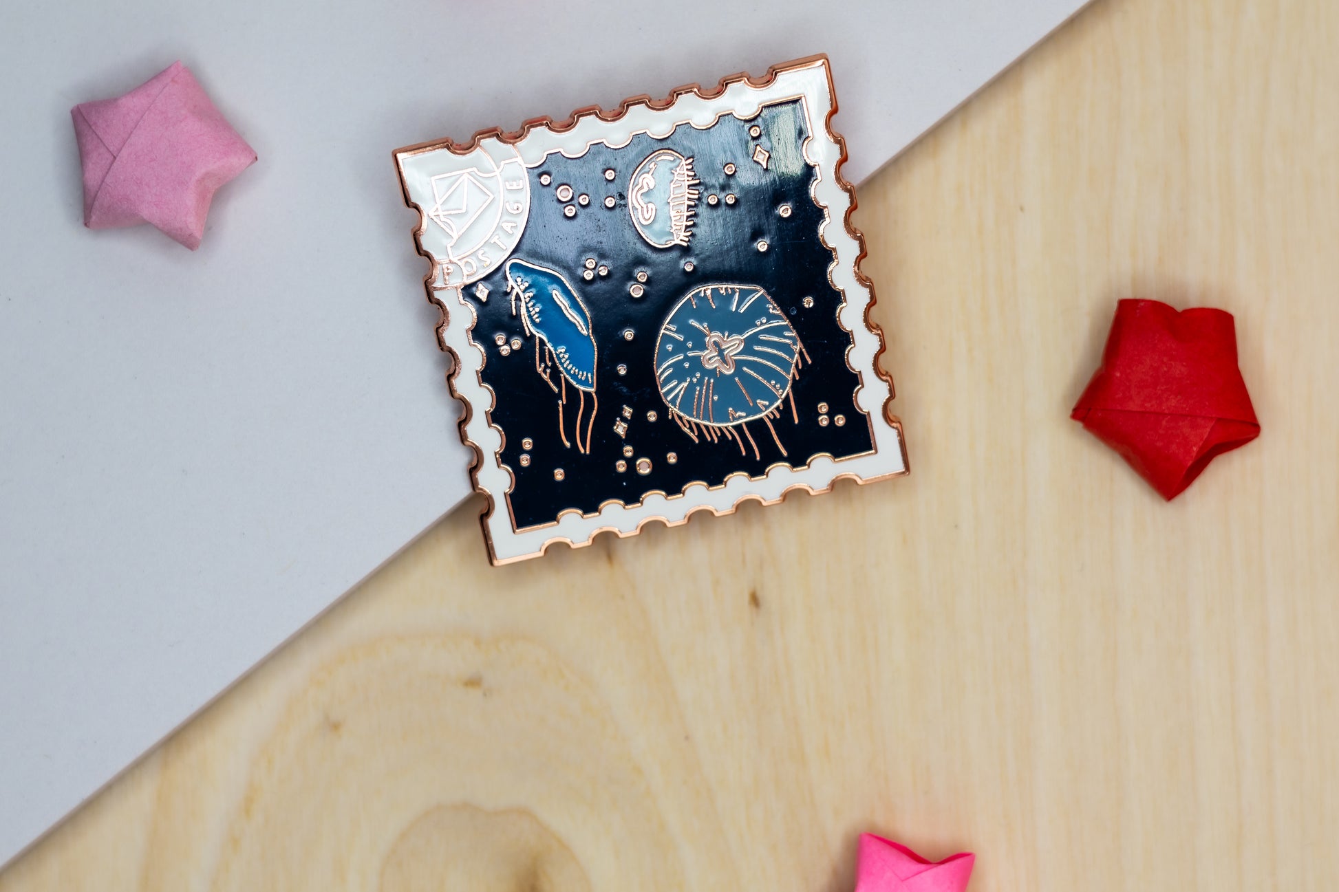 Jellyfish Stamp Pin