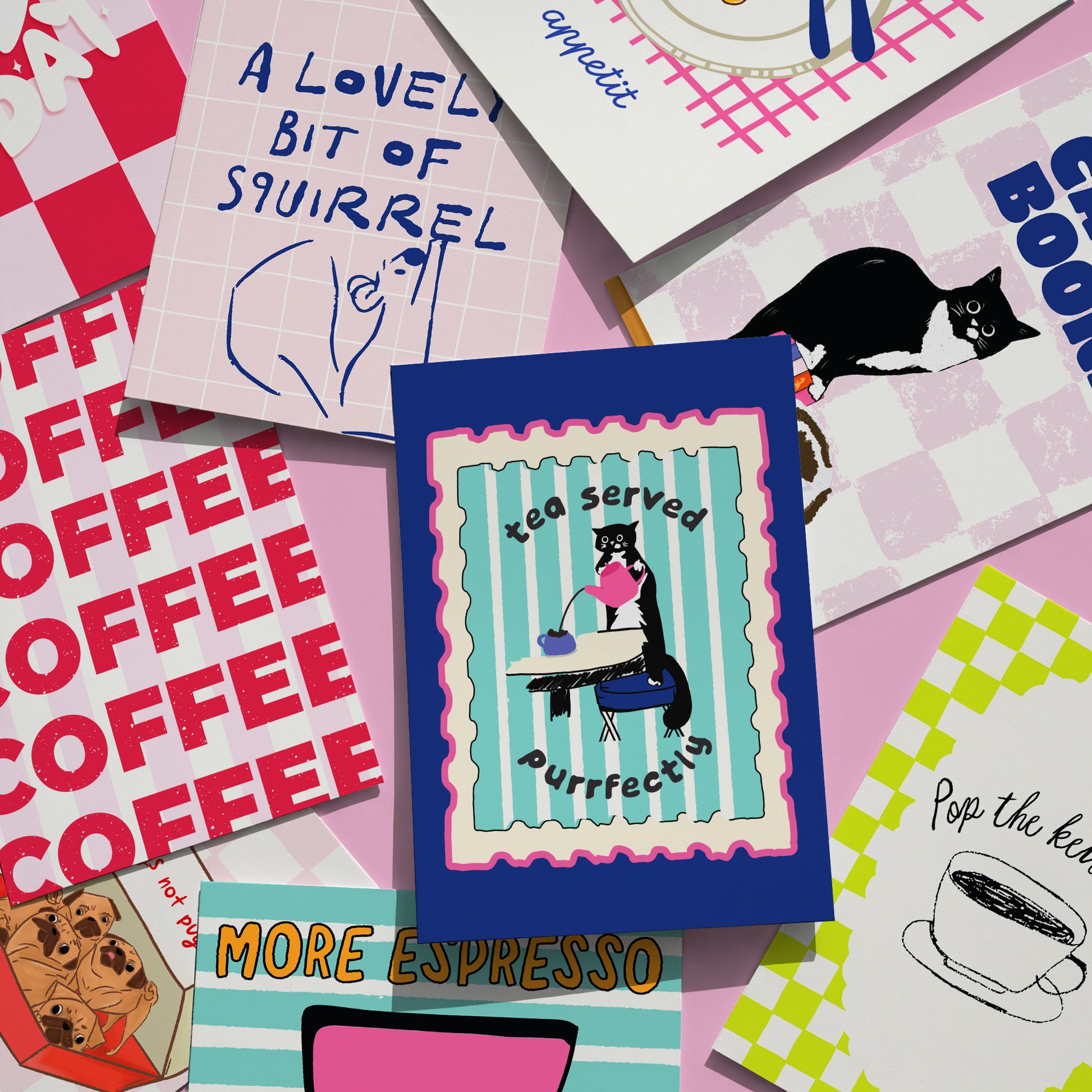 Cats & Books Print