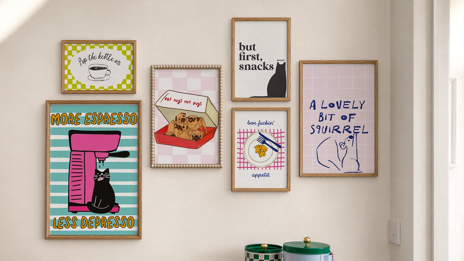 Eat Nugs Not Pugs Print