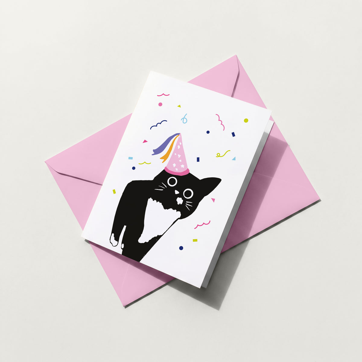Party Hat Cat - Birthday Card