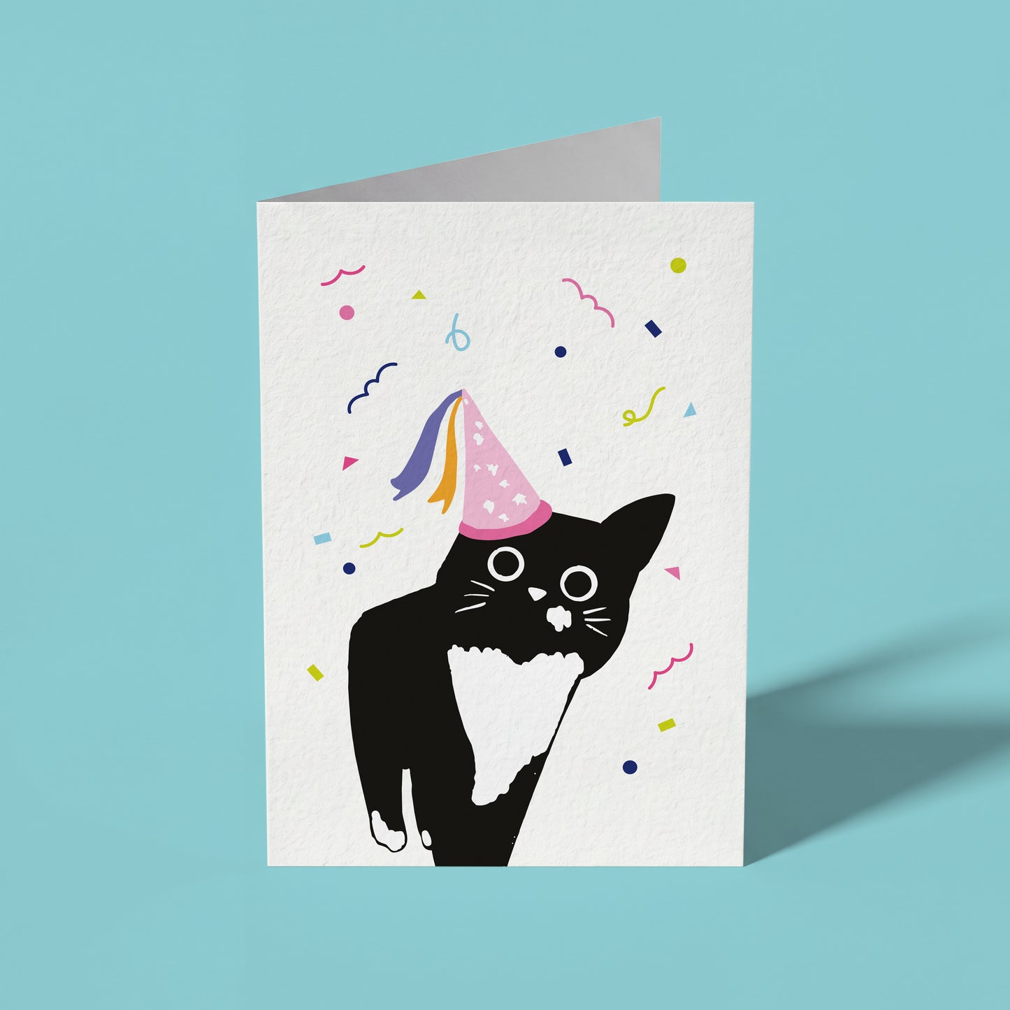 Party Hat Cat - Birthday Card